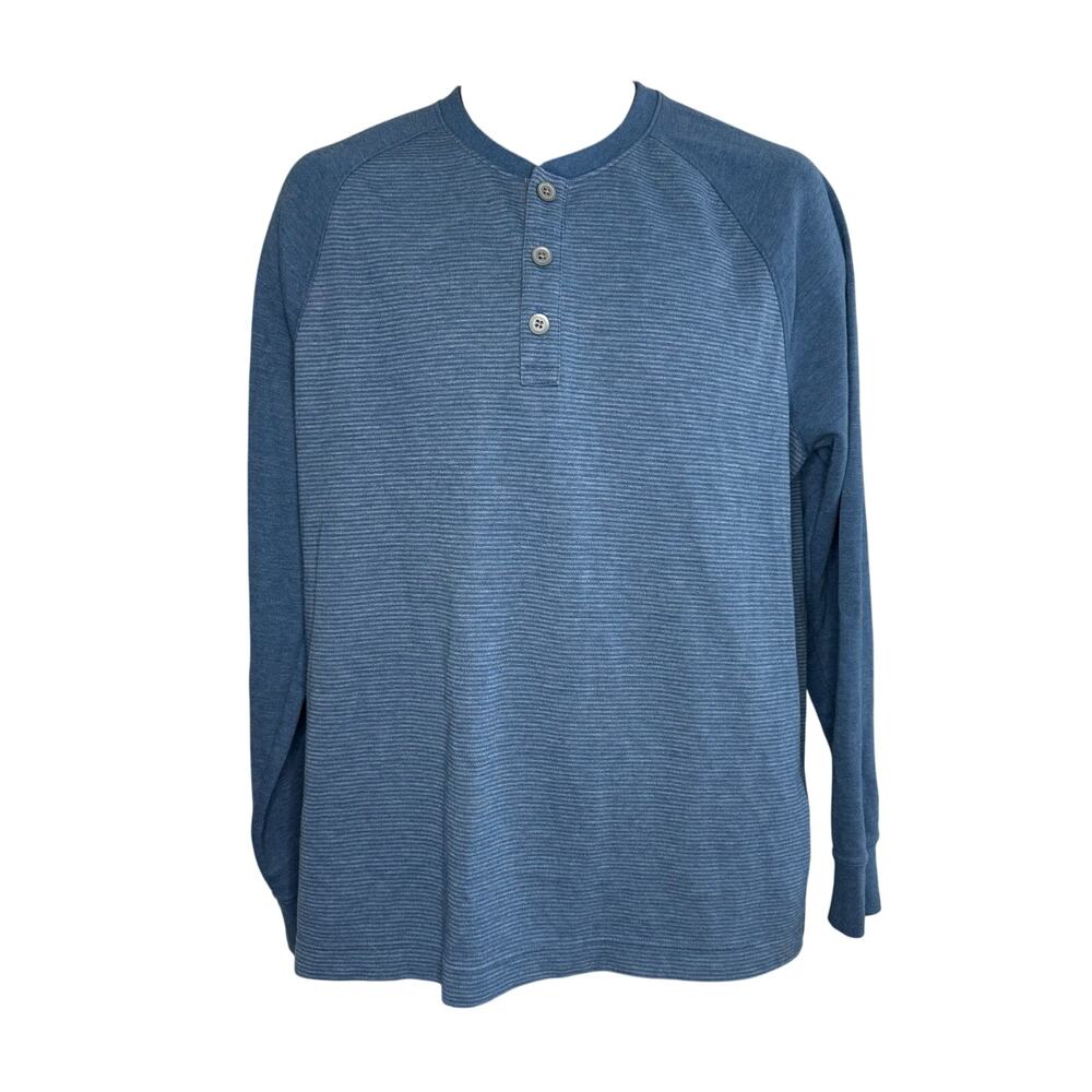 Banana Republic Quarter Button Striped Longsleeve Size L
